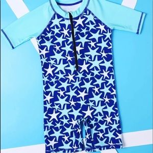 Star fish one piece swim suit boys rashguard 3T 4T